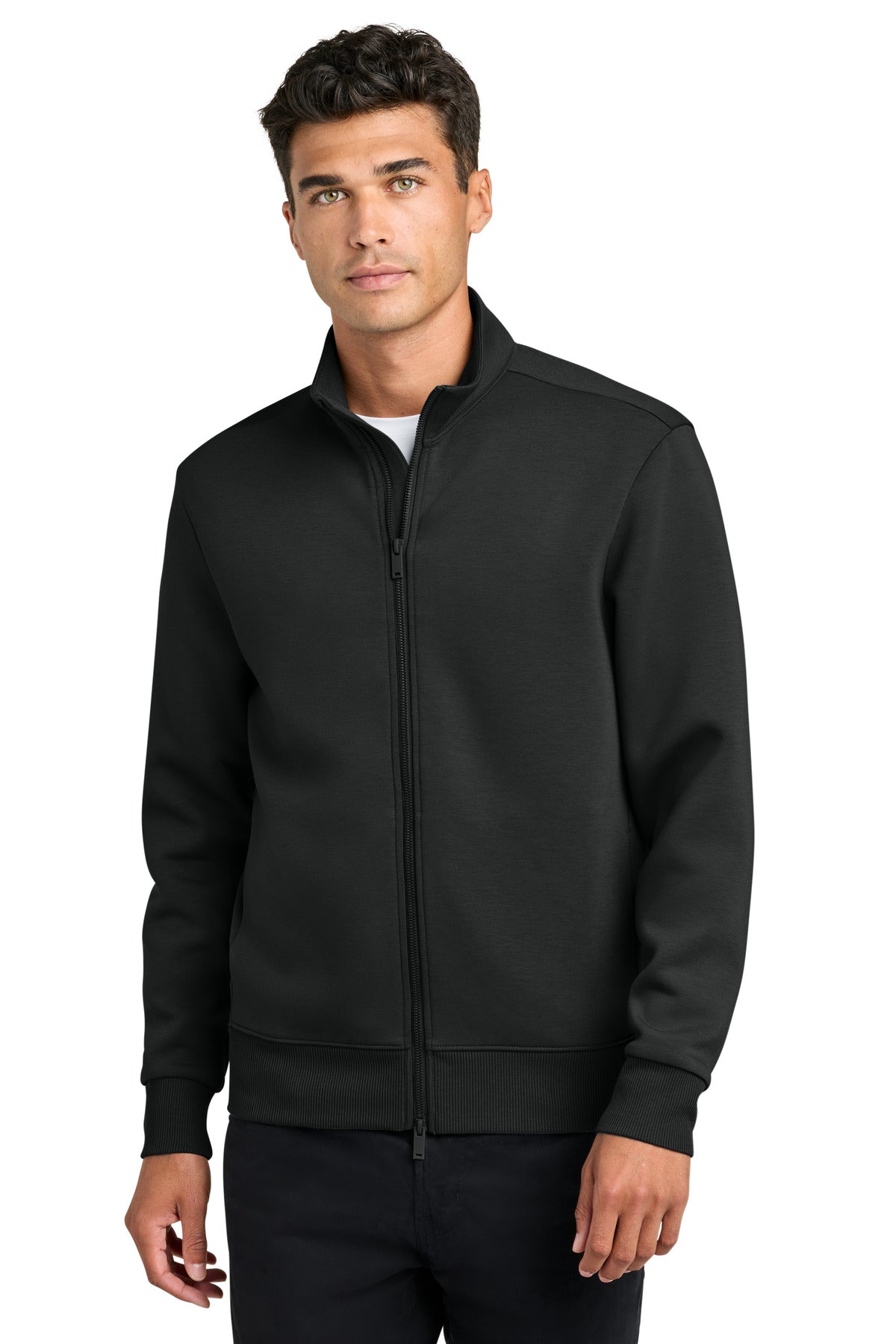 Mercer+Mettle® Soft Spacer Full-Zip MM3102 - Deep Black - 2XL