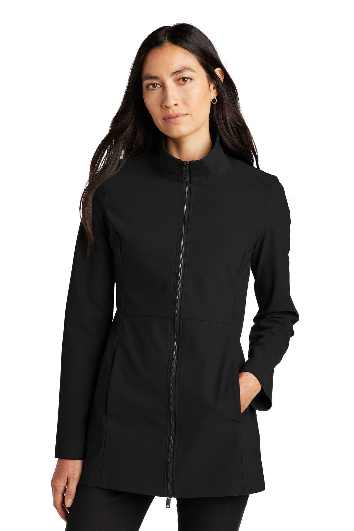 Mercer+Mettle® Women's Faille Soft Shell MM7101 - Deep Black - 2XL