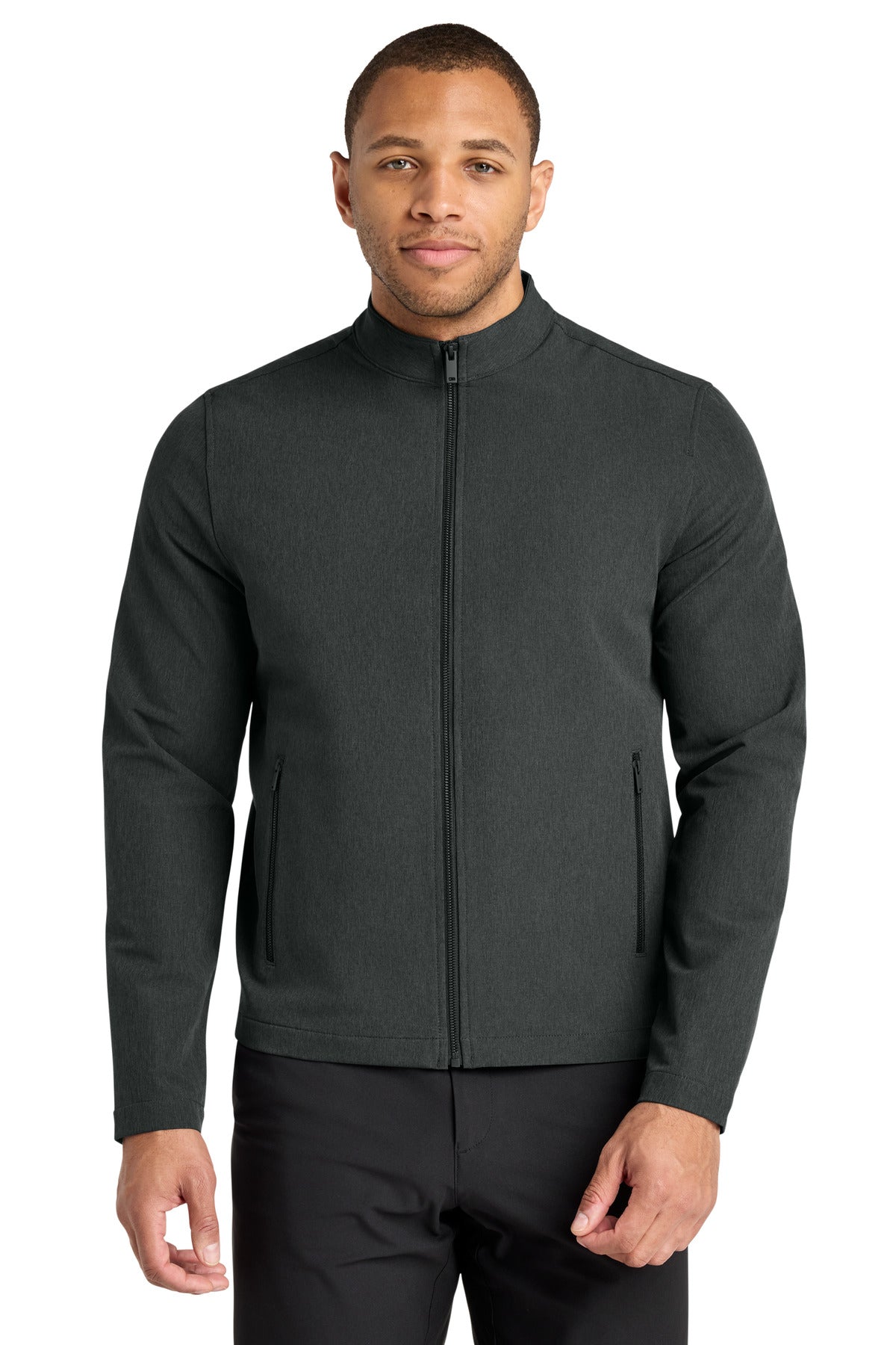 Mercer+Mettle® Stretch Soft Shell Jacket MM7102 - Anchor Grey Heather - 2XL