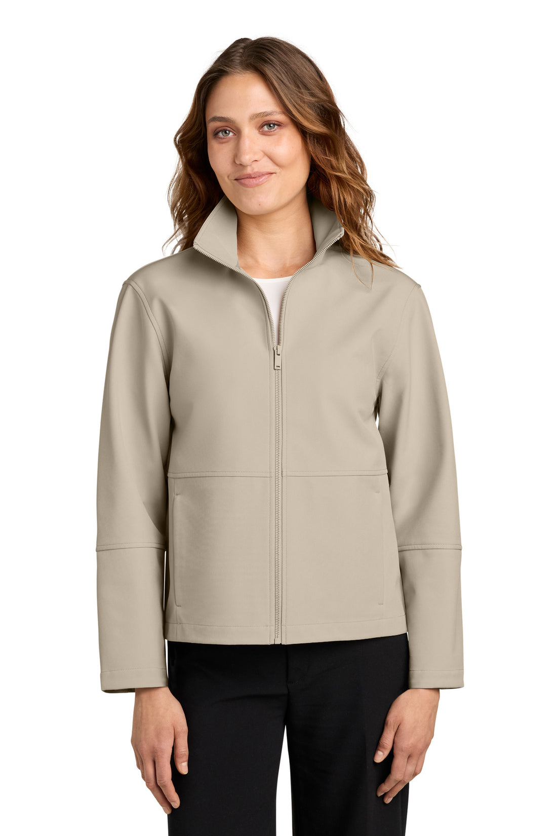Mercer+Mettle® Women's Comfort Soft Shell Jacket MM7105 - Almond - 2XL