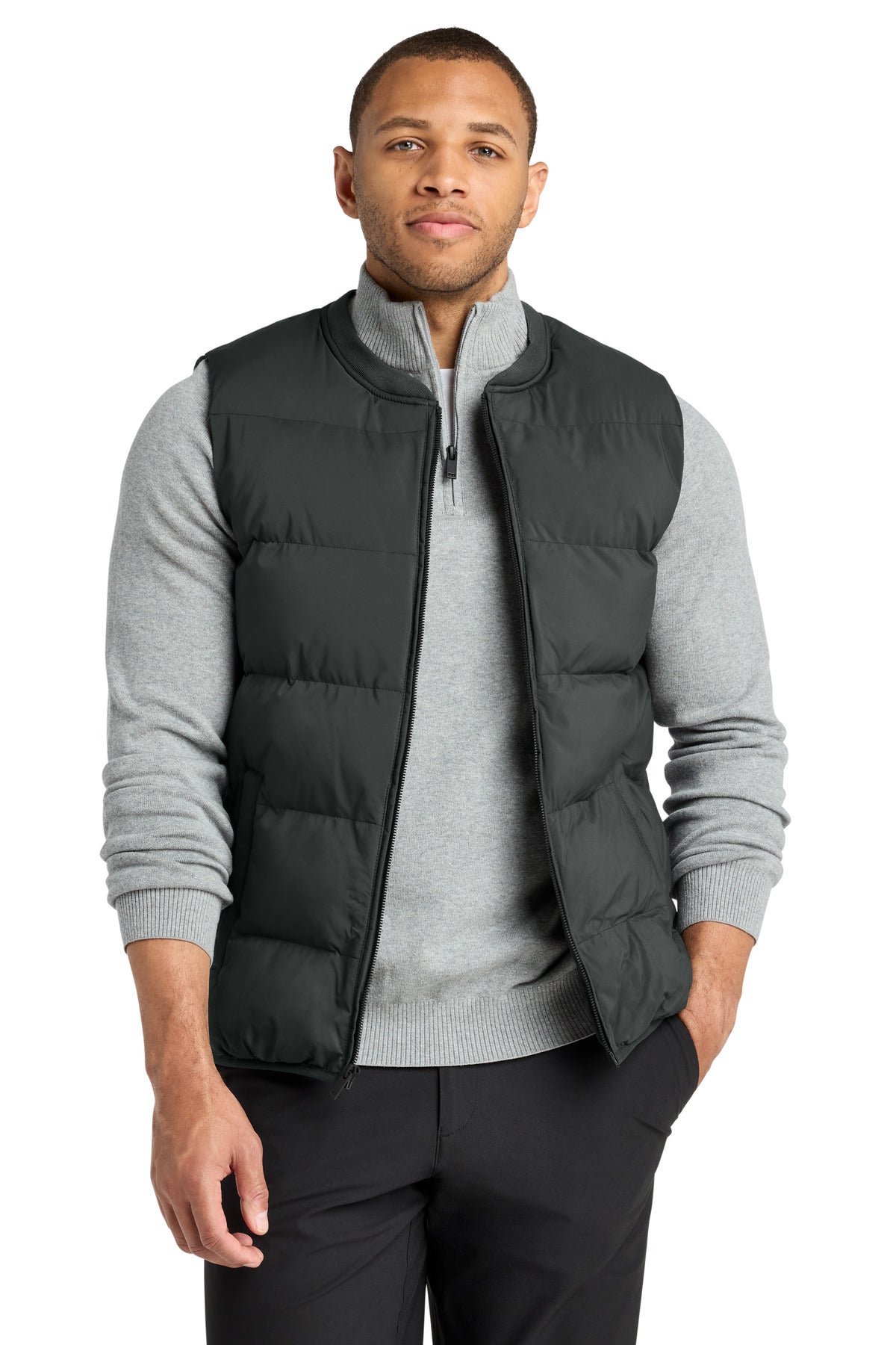 Mercer+Mettle® Puffy Vest MM7214 - Anchor Grey - 2XL