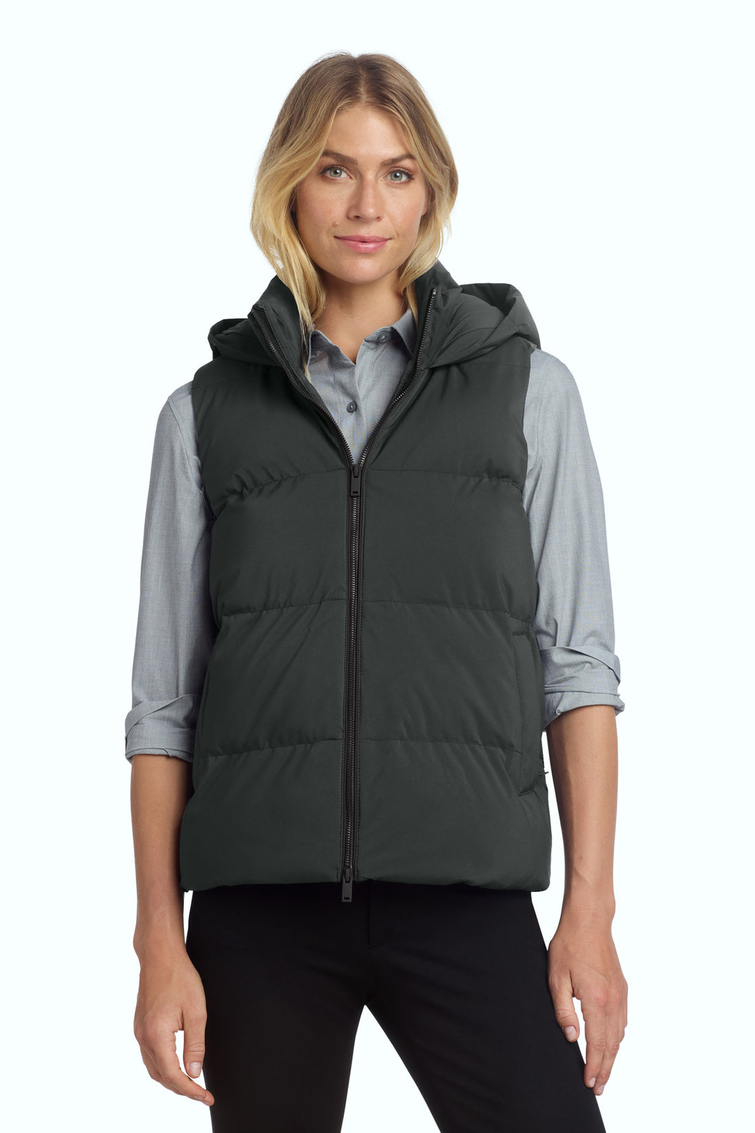 Mercer+Mettle® Women's Puffy Vest MM7217 - Anchor Grey - 2XL