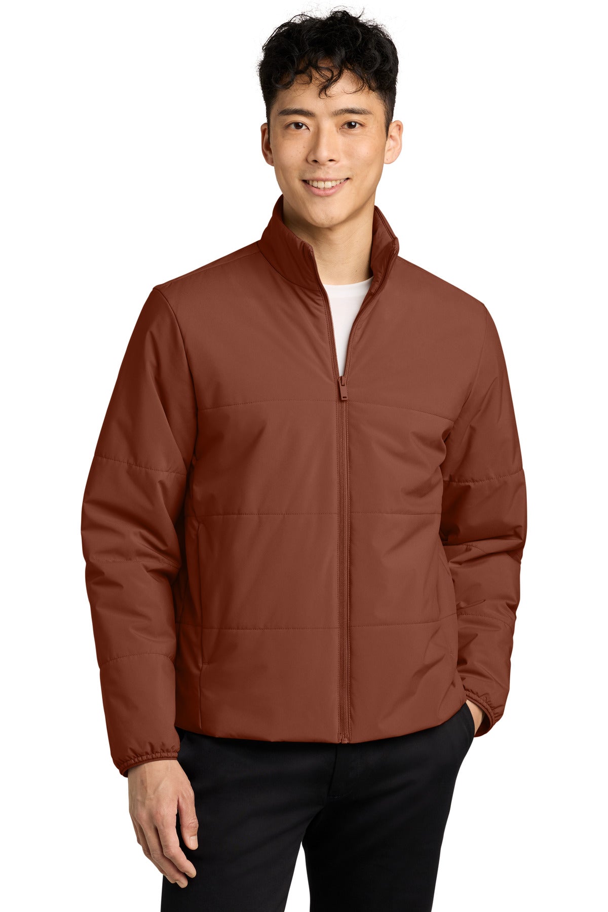 Mercer+Mettle® Brookline Quilted Jacket MM7220 - Dark Sienna - 2XL