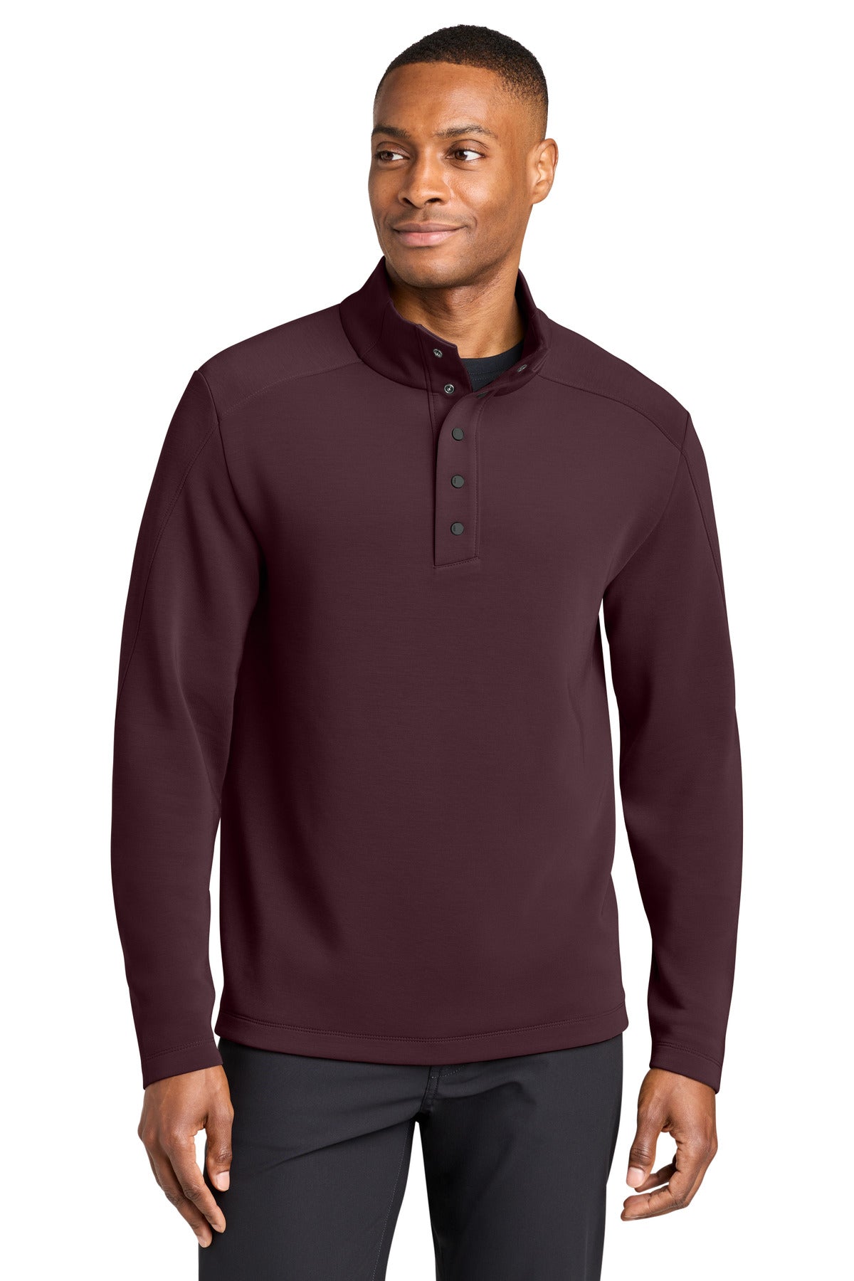 MiiR® Kumo 1/4-Snap Pullover MRA220 - Dark Fig - 2XL