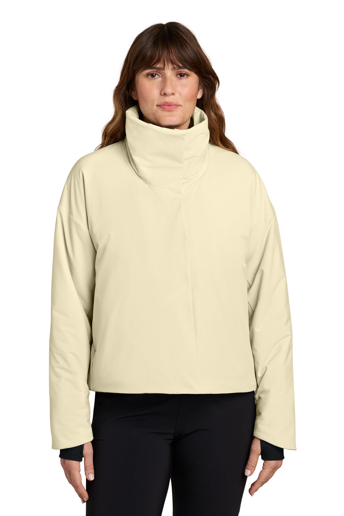 MiiR® Women's Sashiko Full-Zip Stretch Puffy MRAW440 - Alabaster - 2XL