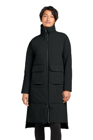 MiiR® Women's Sashiko Stretch Puffy Long Jacket MRAW445