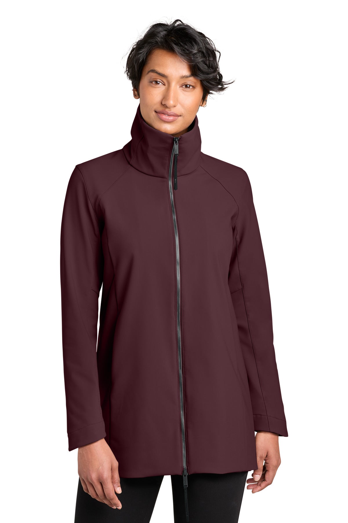 MiiR® Women's Nozawa Full-Zip Soft Shell MRAW474 - Dark Fig - 2XL