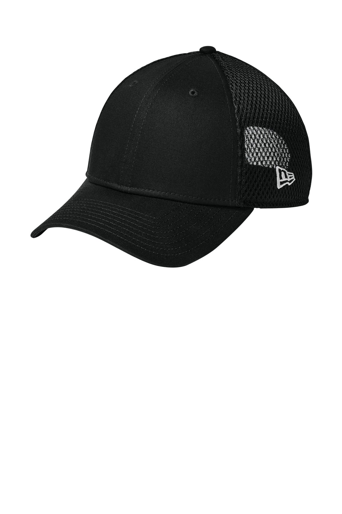 New Era® Snapback Contrast Front Mesh Cap. NE204 - Flag Black/ Black - OSFA