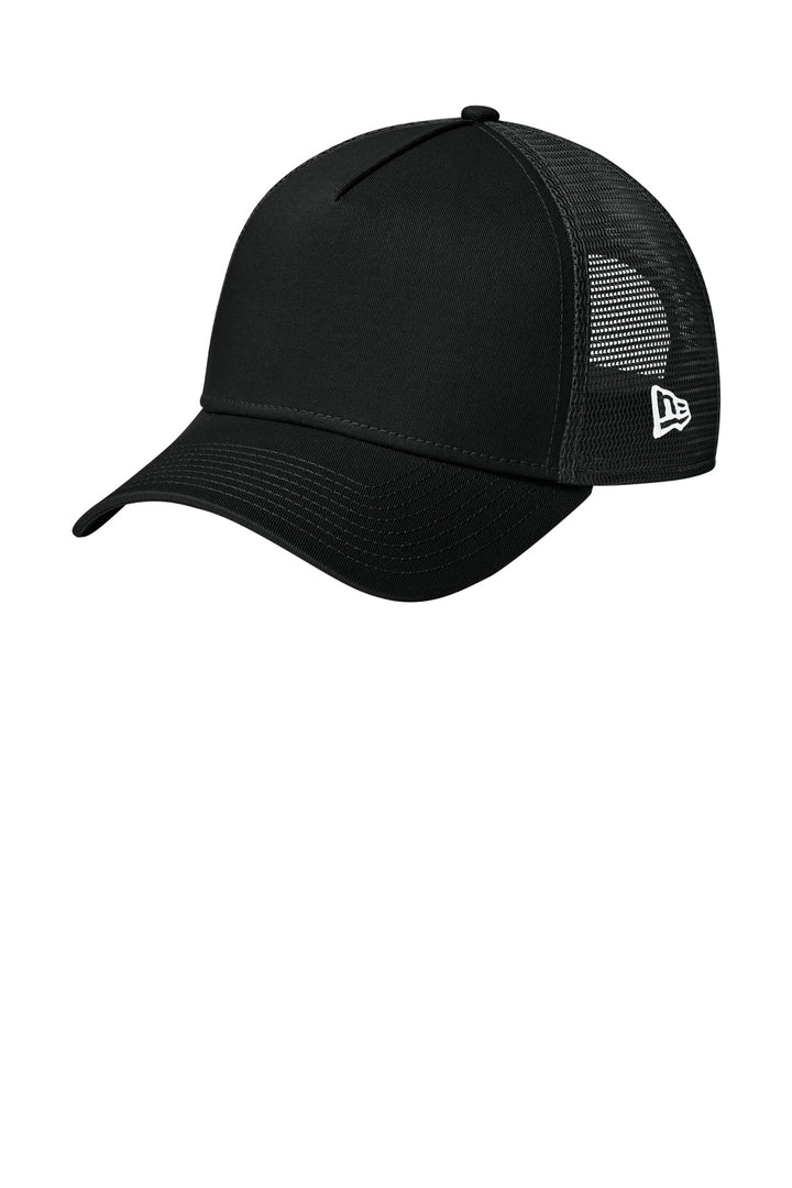 New Era® Snapback Trucker Cap. NE205 - Flag Black/ Black - OSFA