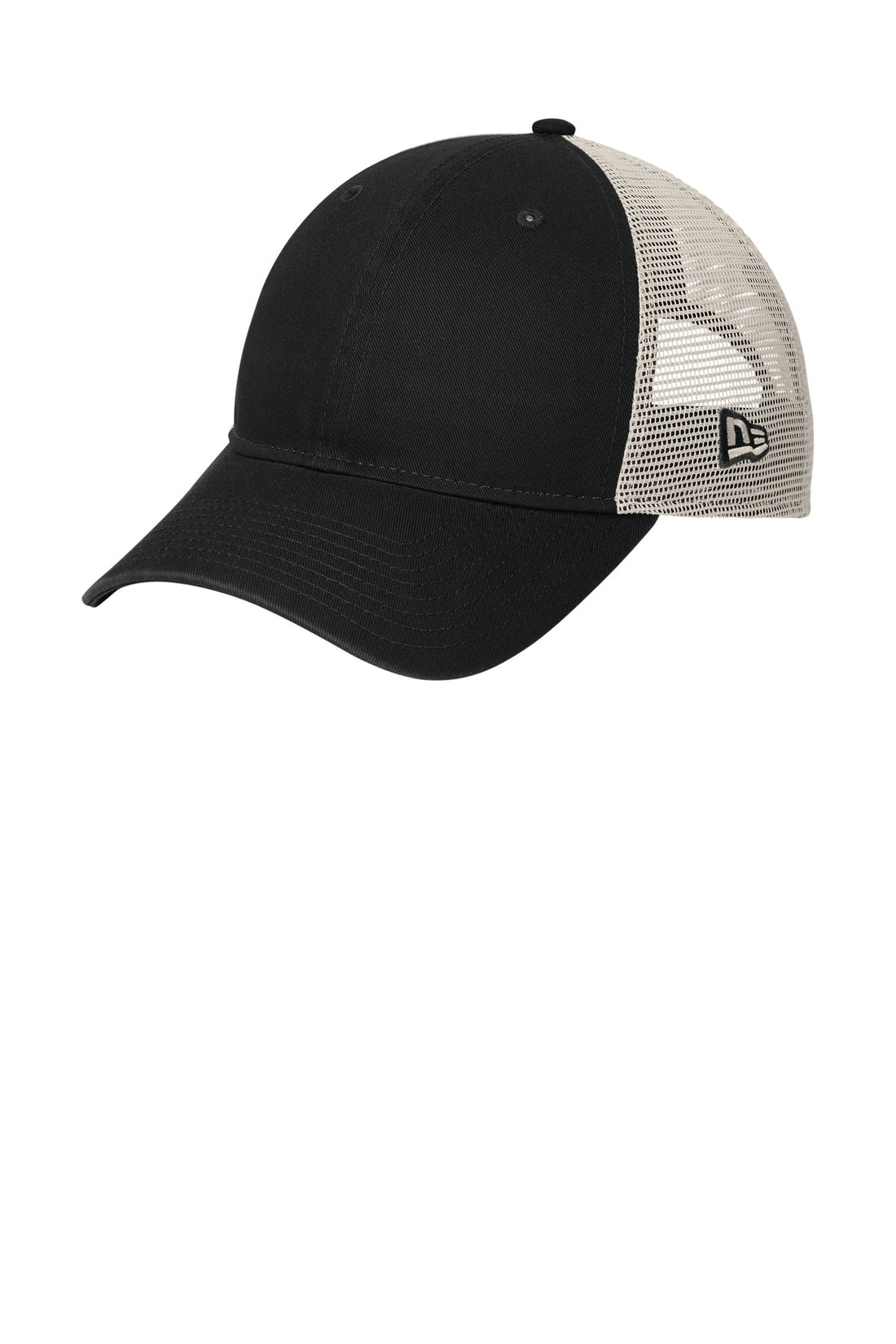 New Era® 9TWENTY® Unstructured Mesh Snapback Cap NE215 - Black/ Stone - OSFA