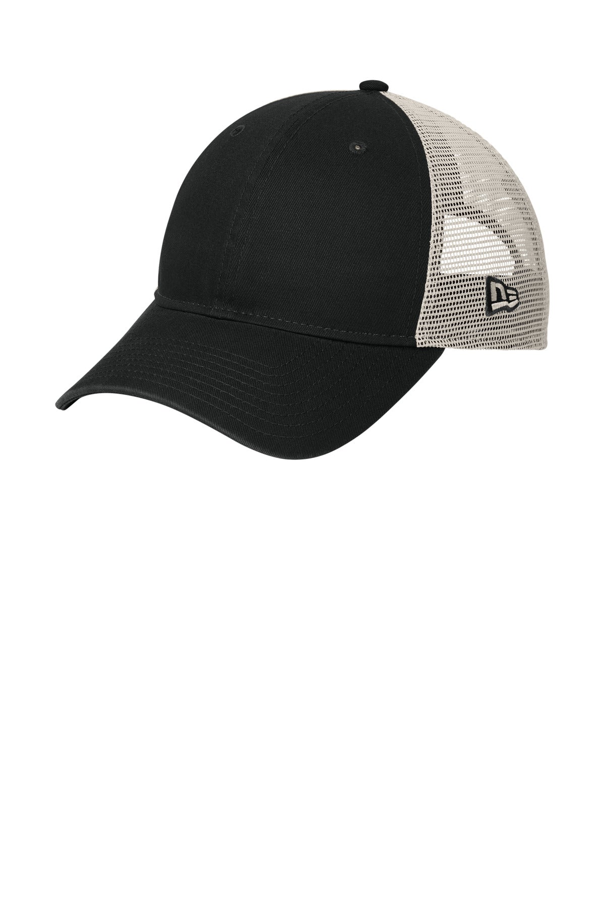 New Era® 9TWENTY® Unstructured Mesh Snapback Cap NE215 - Black/ Stone - OSFA