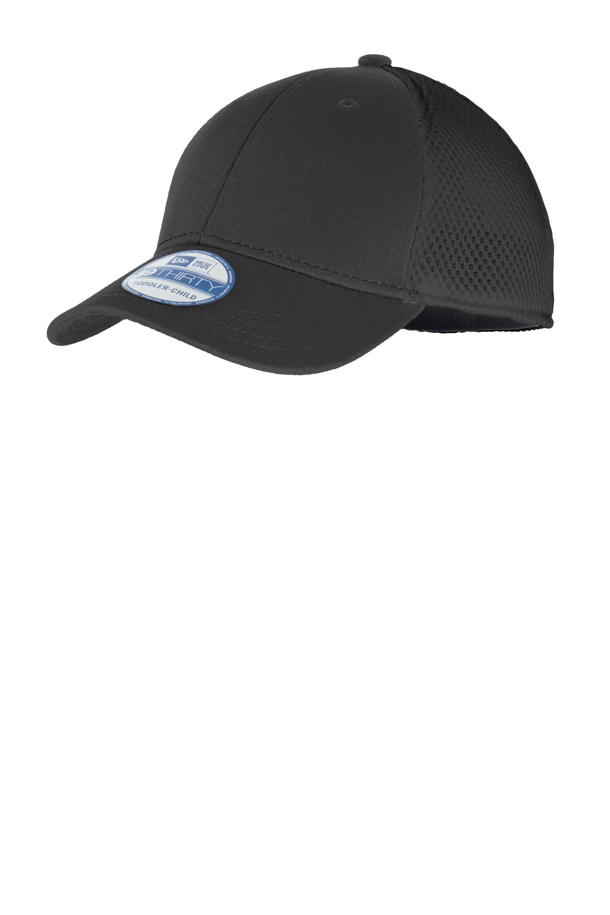 New Era® Youth Stretch Mesh Cap. NE302 - Black/ Black - T/C