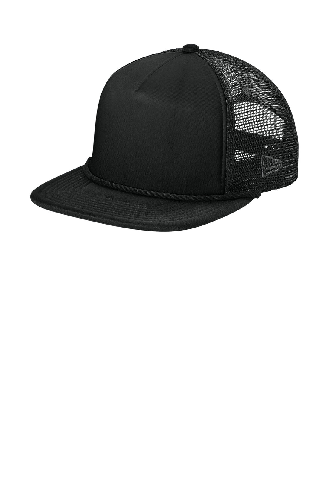 New Era® Foam Rope Trucker Cap NE410 - Black - OSFA