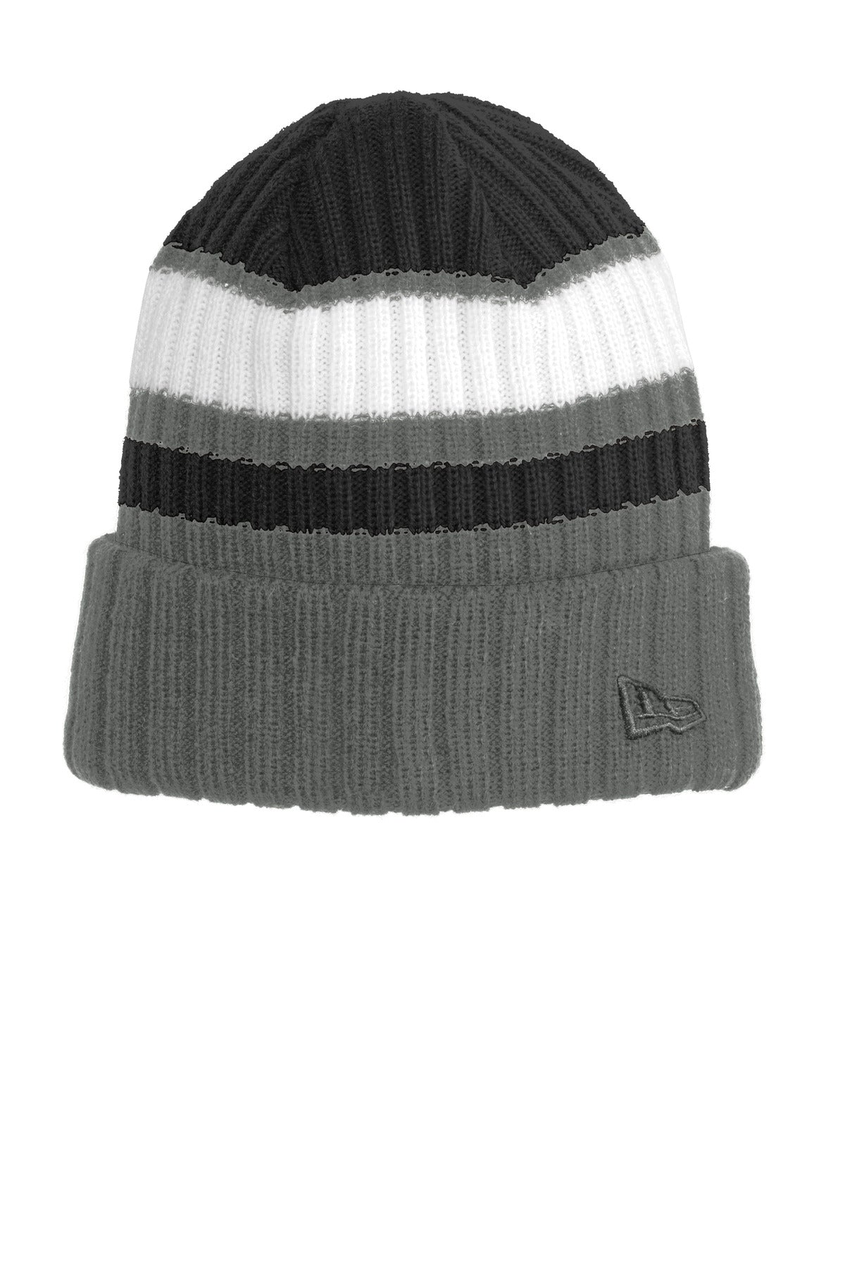 New Era® Ribbed Tailgate Beanie. NE903 - Black/ Graphite - OSFA