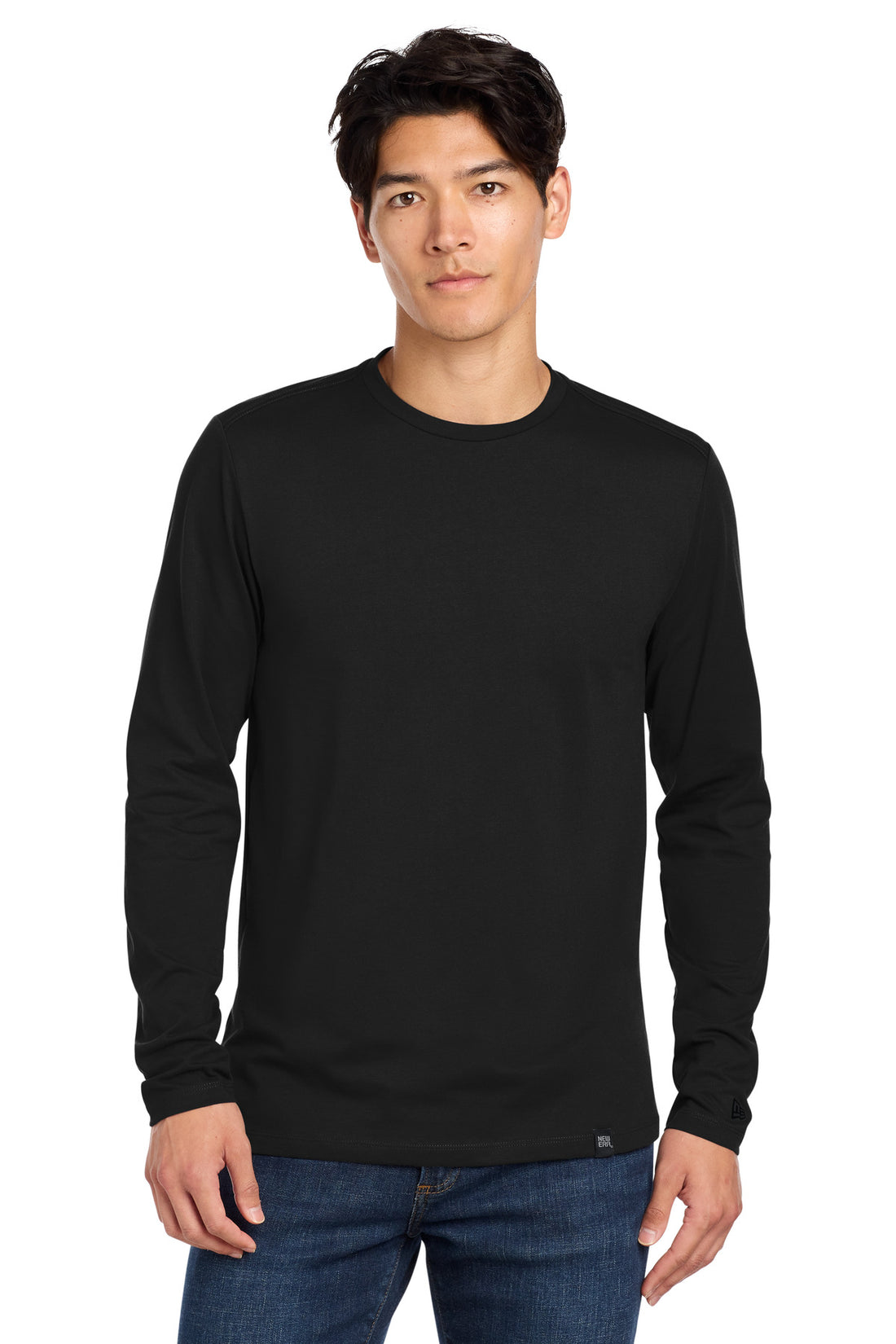 New Era ® Heritage Blend Long Sleeve Crew Tee. NEA102 - Black - 2XL