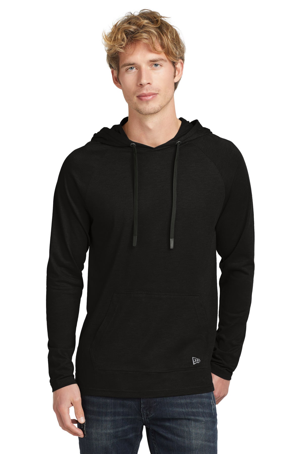 New Era®  Tri-Blend Hoodie. NEA137 - Black Solid - 2XL
