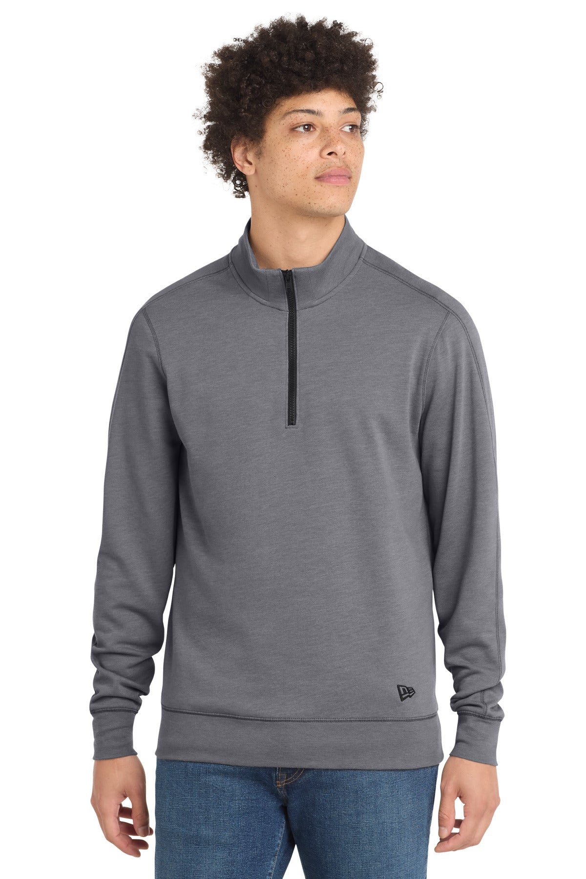 New Era ® Tri-Blend Fleece 1/4-Zip Pullover. NEA512