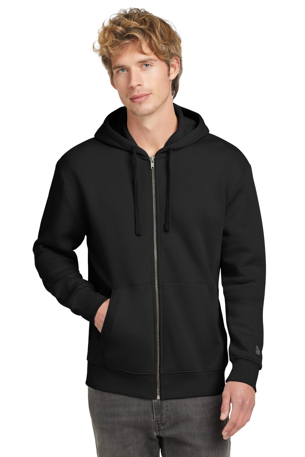New Era® Heritage Fleece Full-Zip Hoodie NEA526 - Black - 2XL