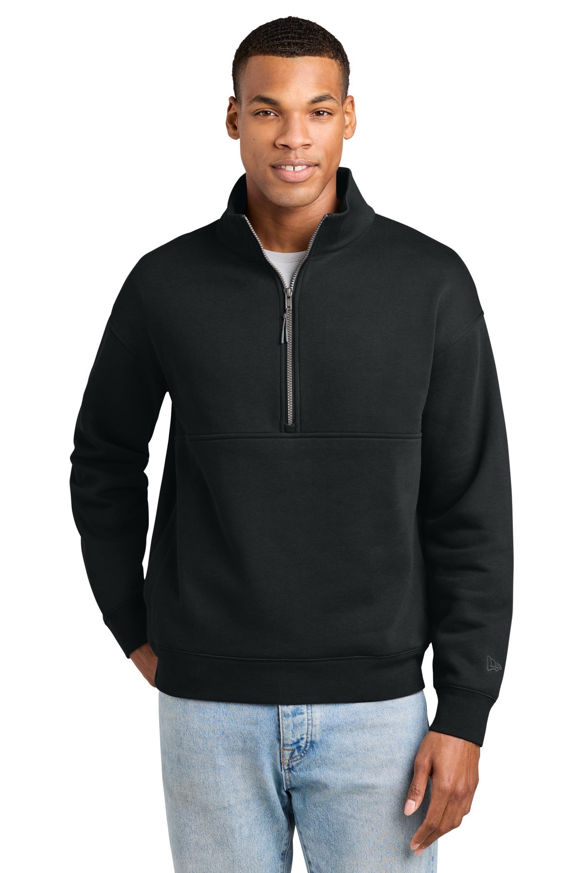 New Era® Heritage Fleece 1/2-Zip NEA528 - Black - 2XL