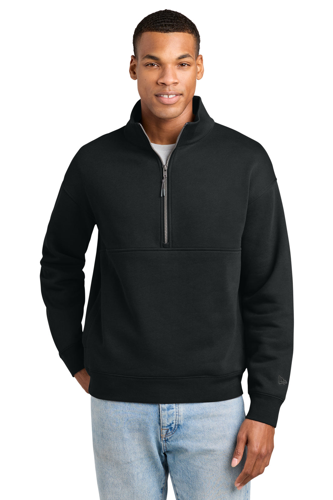 New Era® Heritage Fleece 1/2-Zip NEA528 - Black - 2XL