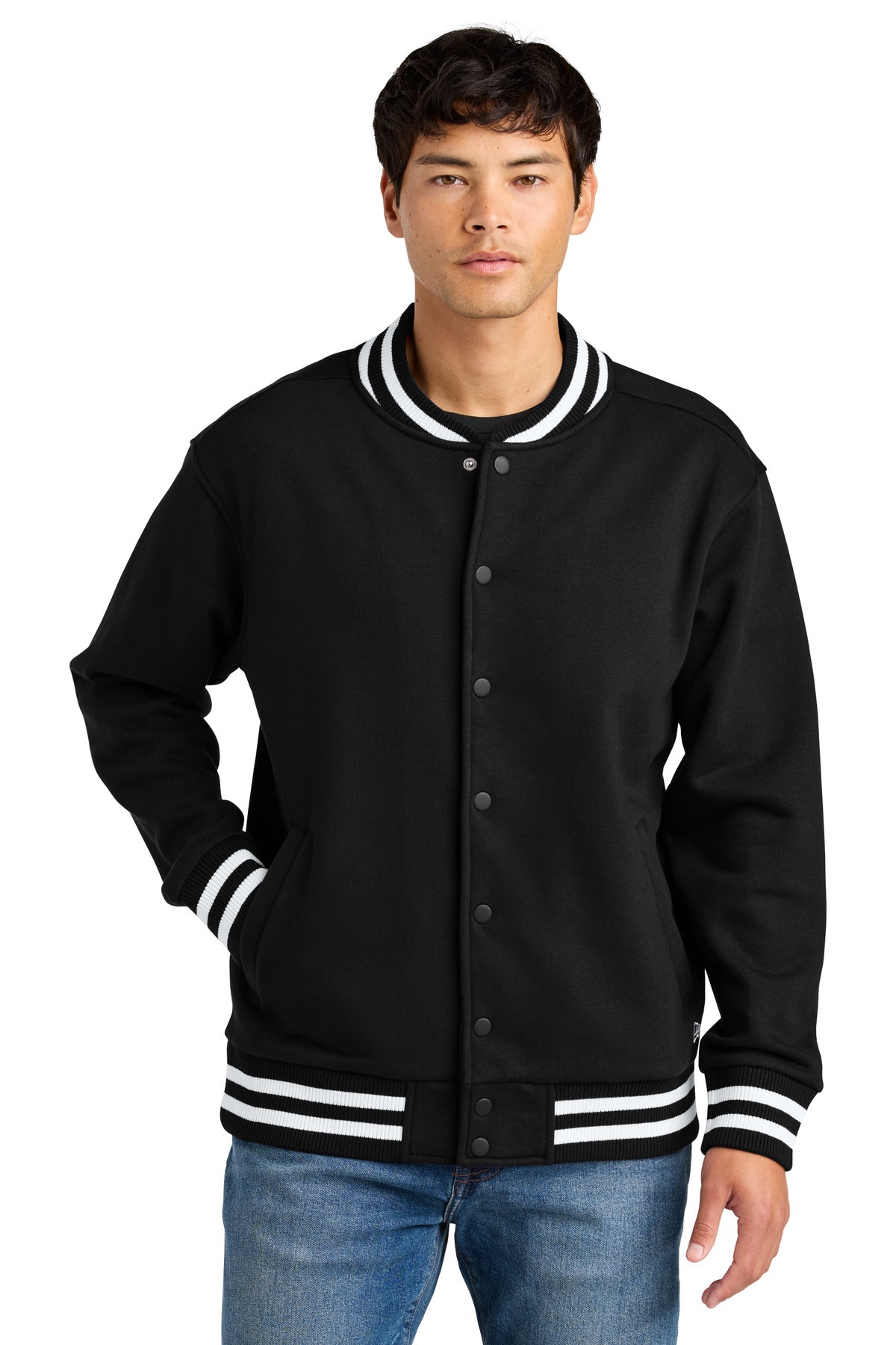 New Era® Varsity Heavyweight Fleece Jacket NEA560 - Black - 2XL
