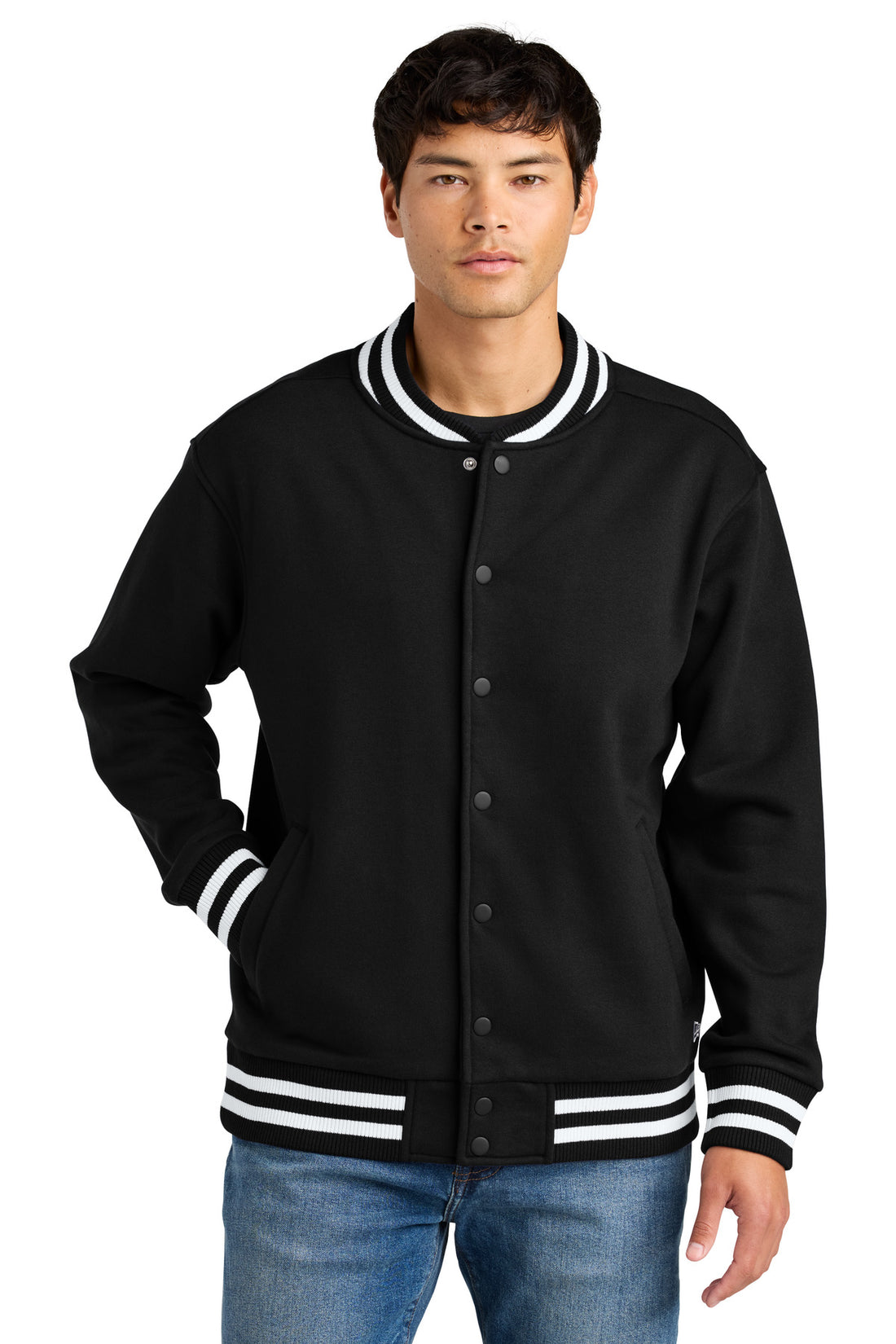 New Era® Varsity Heavyweight Fleece Jacket NEA560 - Black - 2XL