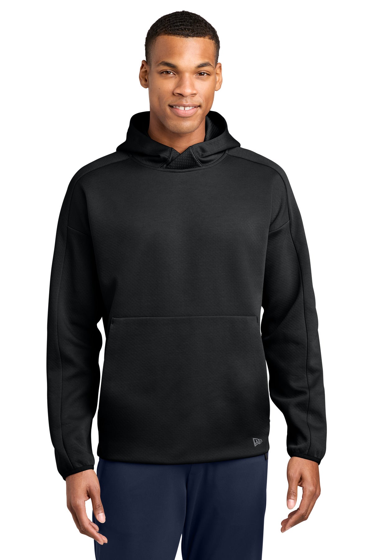New Era® Double Back Pullover Hoodie NEA565 - Black - 2XL