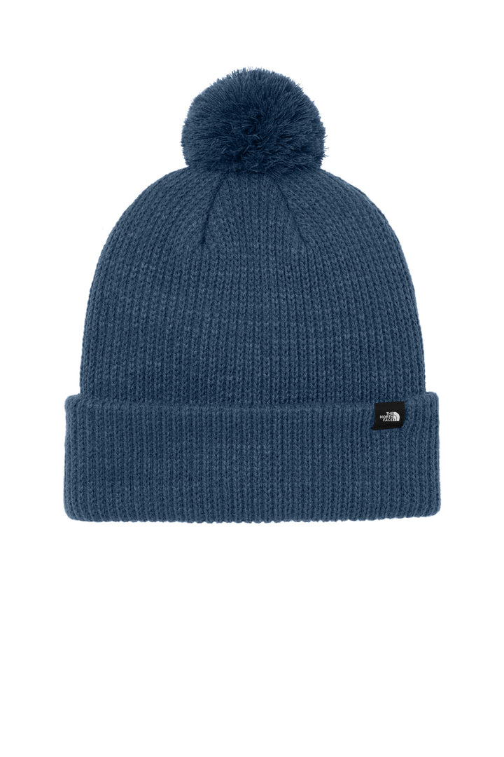 The North Face® Pom Beanie NF0A7RGI - Shady Blue - OSFA