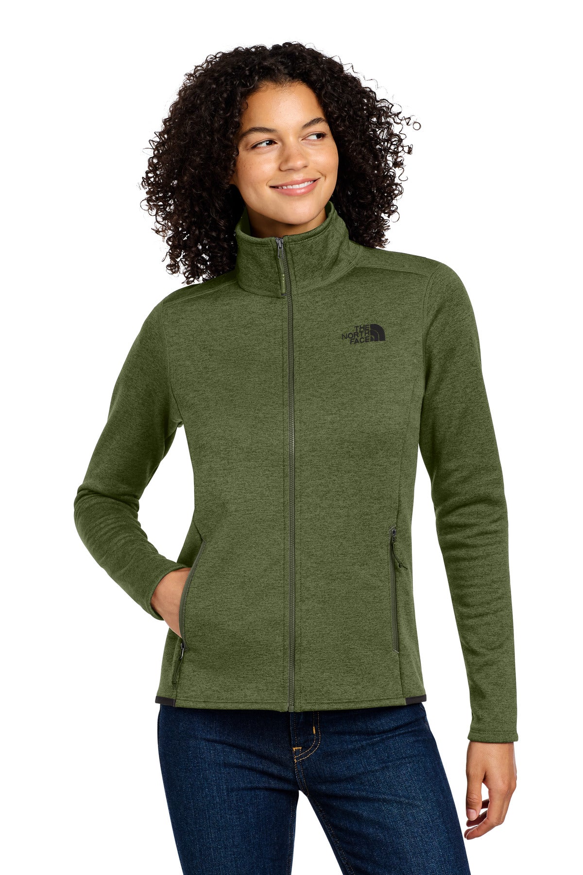 The North Face ® Women's Skyline Full-Zip Fleece Jacket NF0A7V62 - Four Leaf Clover Heather - 2XL