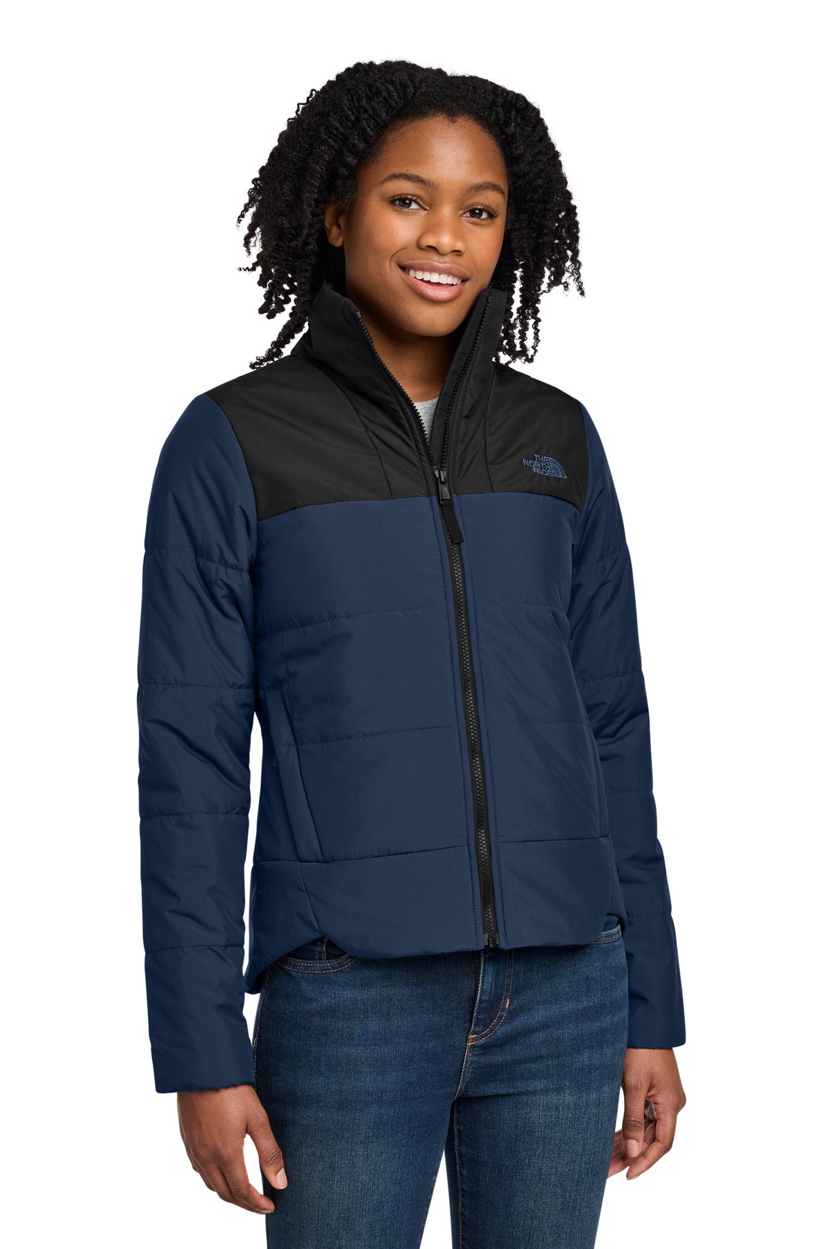 The North Face® Women's Chest Logo Everyday Insulated Jacket NF0A7V6K - Shady Blue - 2XL
