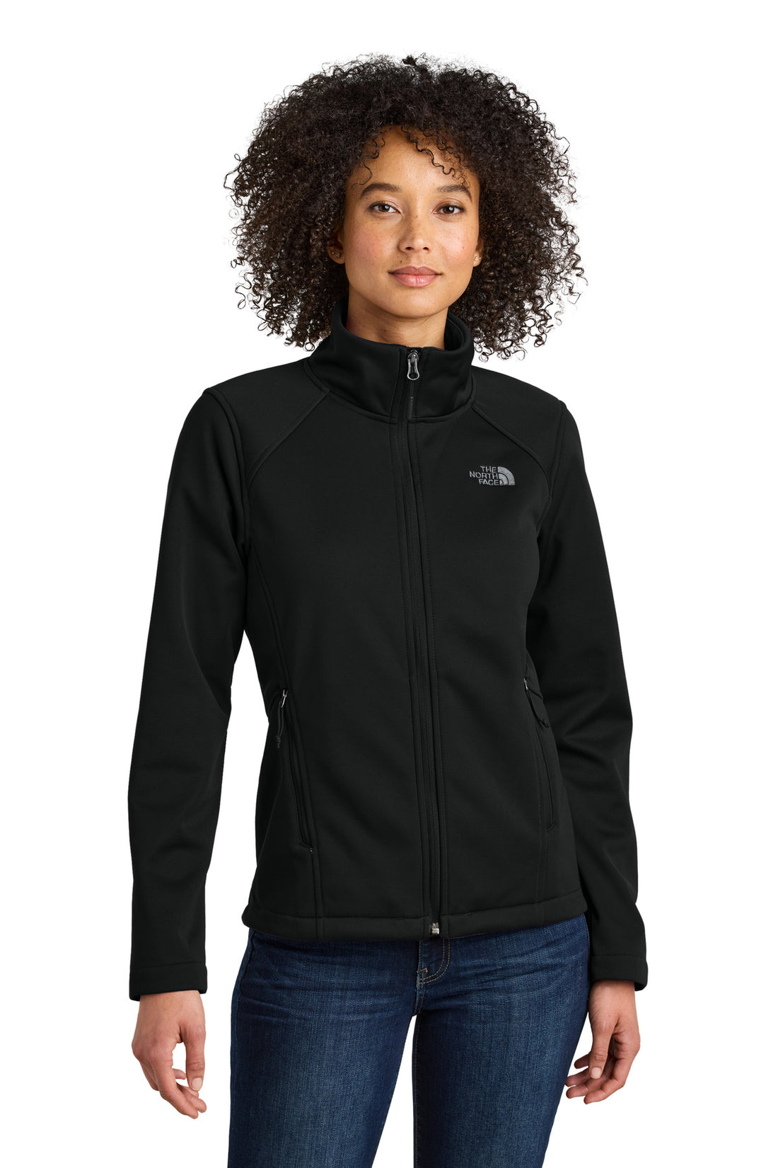 The North Face® Women's Chest Logo Ridgewall Soft Shell Jacket NF0A88D4 - TNF Black - 2XL