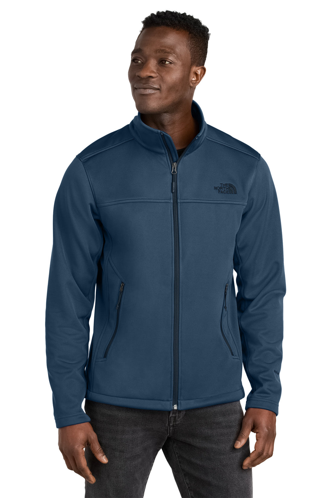 The North Face® Chest Logo Ridgewall Soft Shell Jacket NF0A88D5 - Shady Blue - 2XL