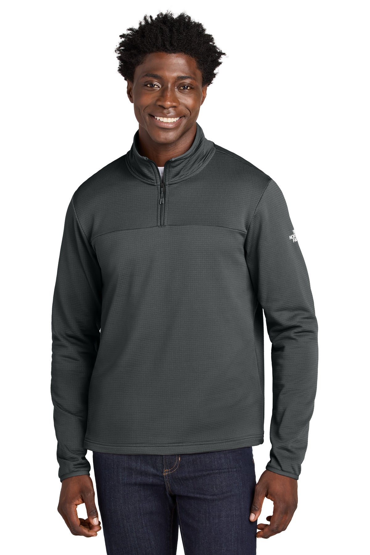 The North Face® Aim 1/4-Zip Fleece NF0A8ENJ - Asphalt Grey - 2XL
