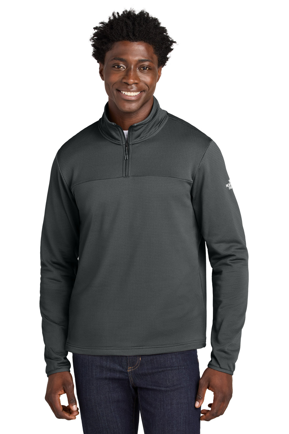 The North Face® Aim 1/4-Zip Fleece NF0A8ENJ - Asphalt Grey - 2XL