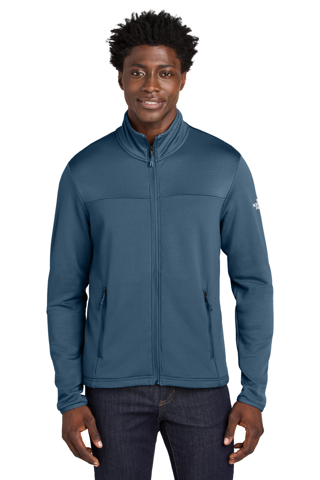 The North Face® Aim Full-Zip Fleece Jacket NF0A8ENK - Shady Blue - 2XL