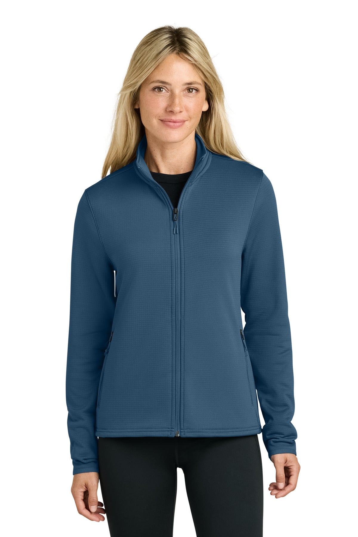 The North Face® Women's Aim Full-Zip Fleece Jacket NF0A8FQJ - Shady Blue - 2XL