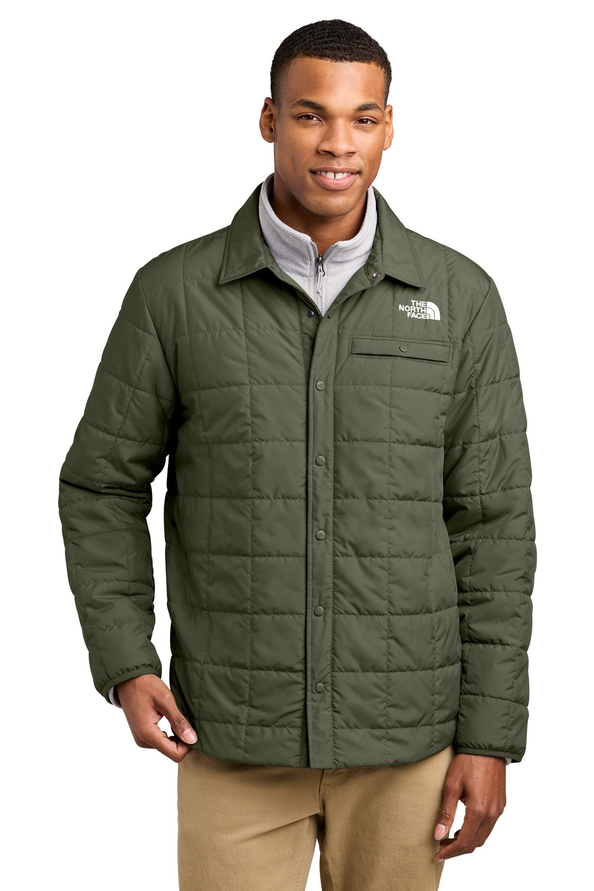 The North Face® Iron Drift Quilted Shirt Jacket NF0A8JEX - New Taupe Green - 2XL