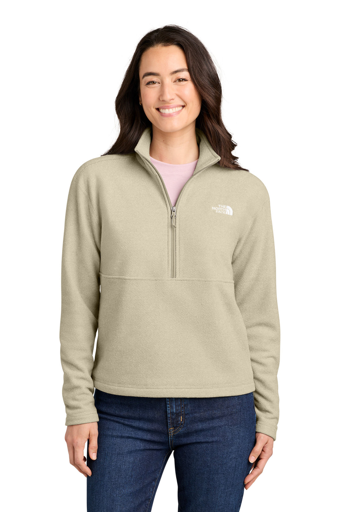 The North Face® Women's Textured Pine Grove 1/2-Zip NF0A8JF7 - Gravel Heather - 2XL