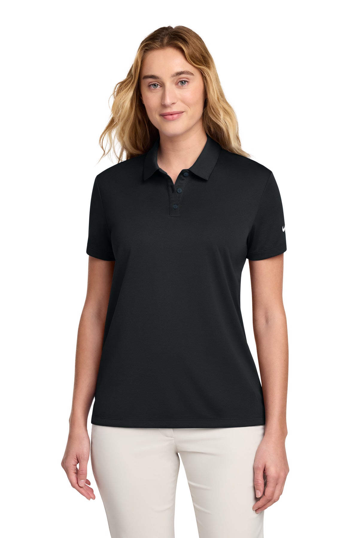 Nike Women's Dry Essential Solid Polo NKBV6043 - Black - 2XL