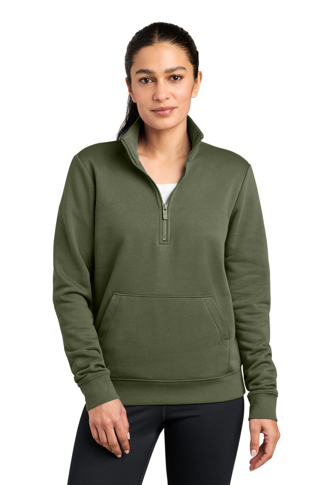 Nike Women's Club Fleece Sleeve Swoosh 1/2-Zip NKDX6720