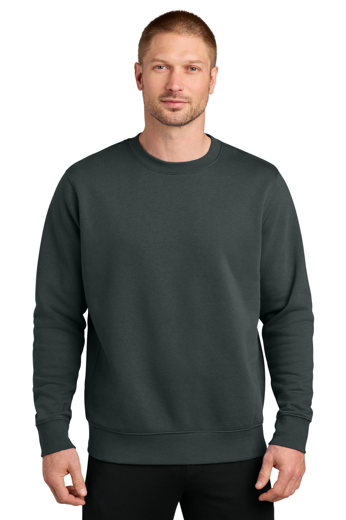 Nike Club Fleece Sleeve Swoosh Crew NKFD9863 - Anthracite - 2XL