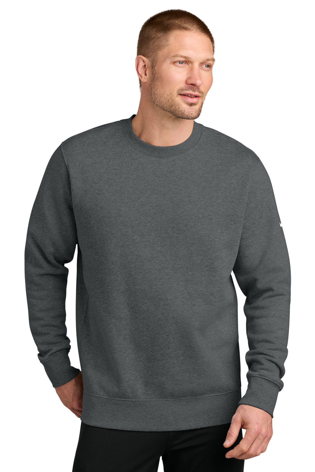 Nike Club Fleece Sleeve Swoosh Crew NKFD9863