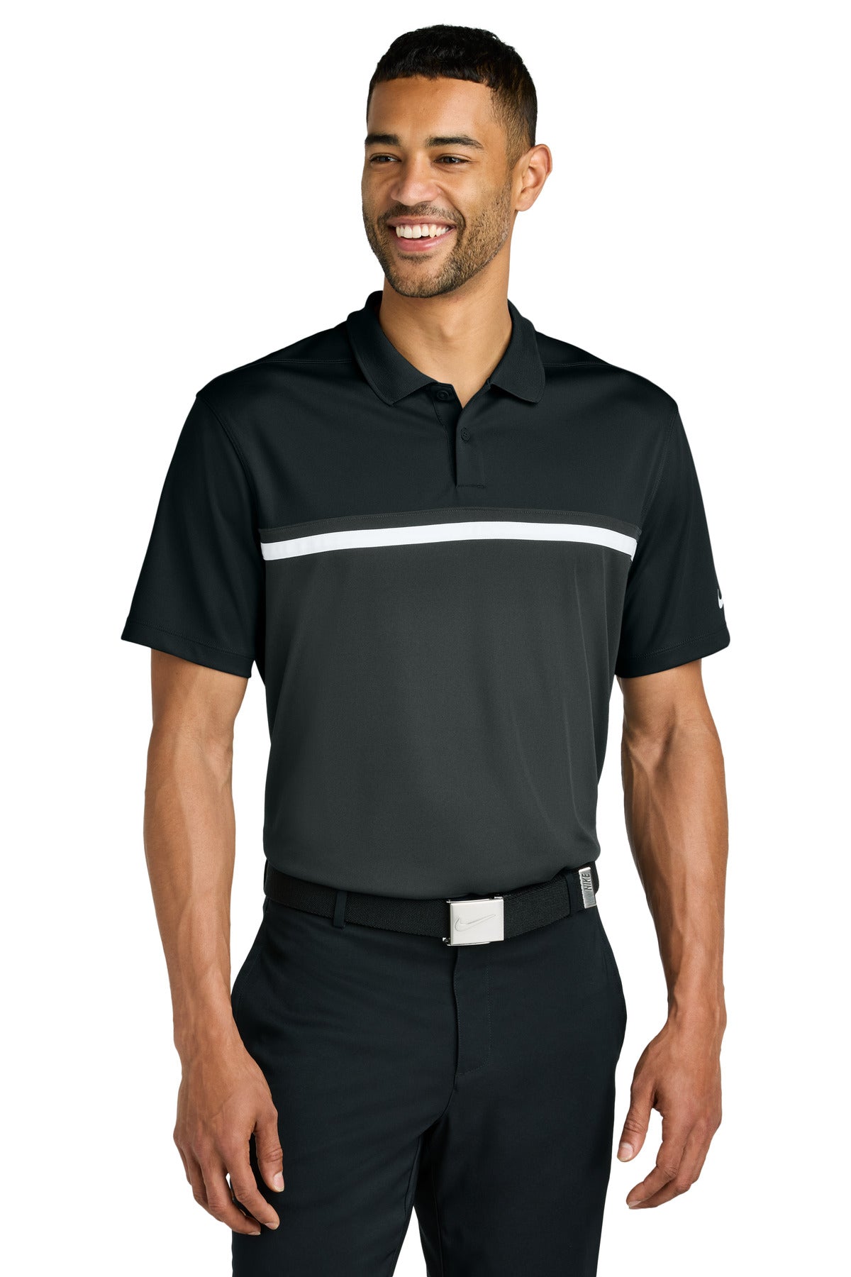 Nike Dri-FIT Victory Colorblock Polo NKFQ3968 - Black/ Anthracite/ White - 2XL