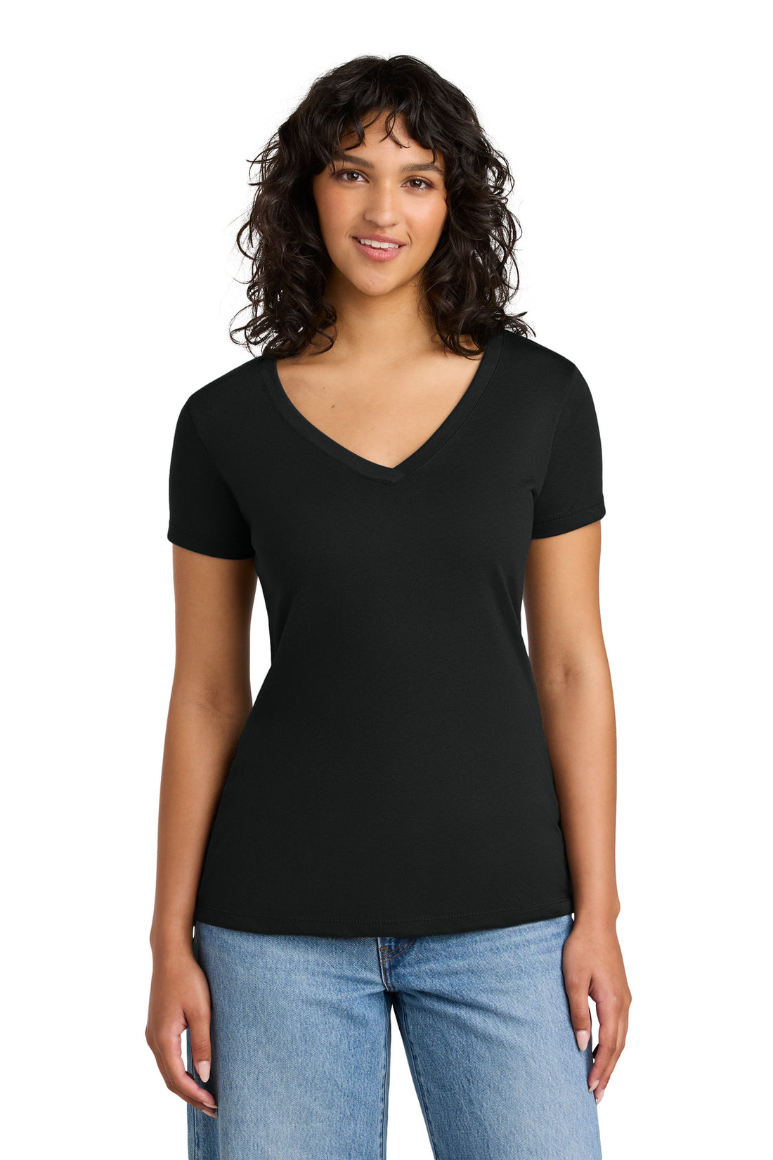 Next Level Apparel® Women's Ideal V-Neck Tee NL1540 - Black - 2XL
