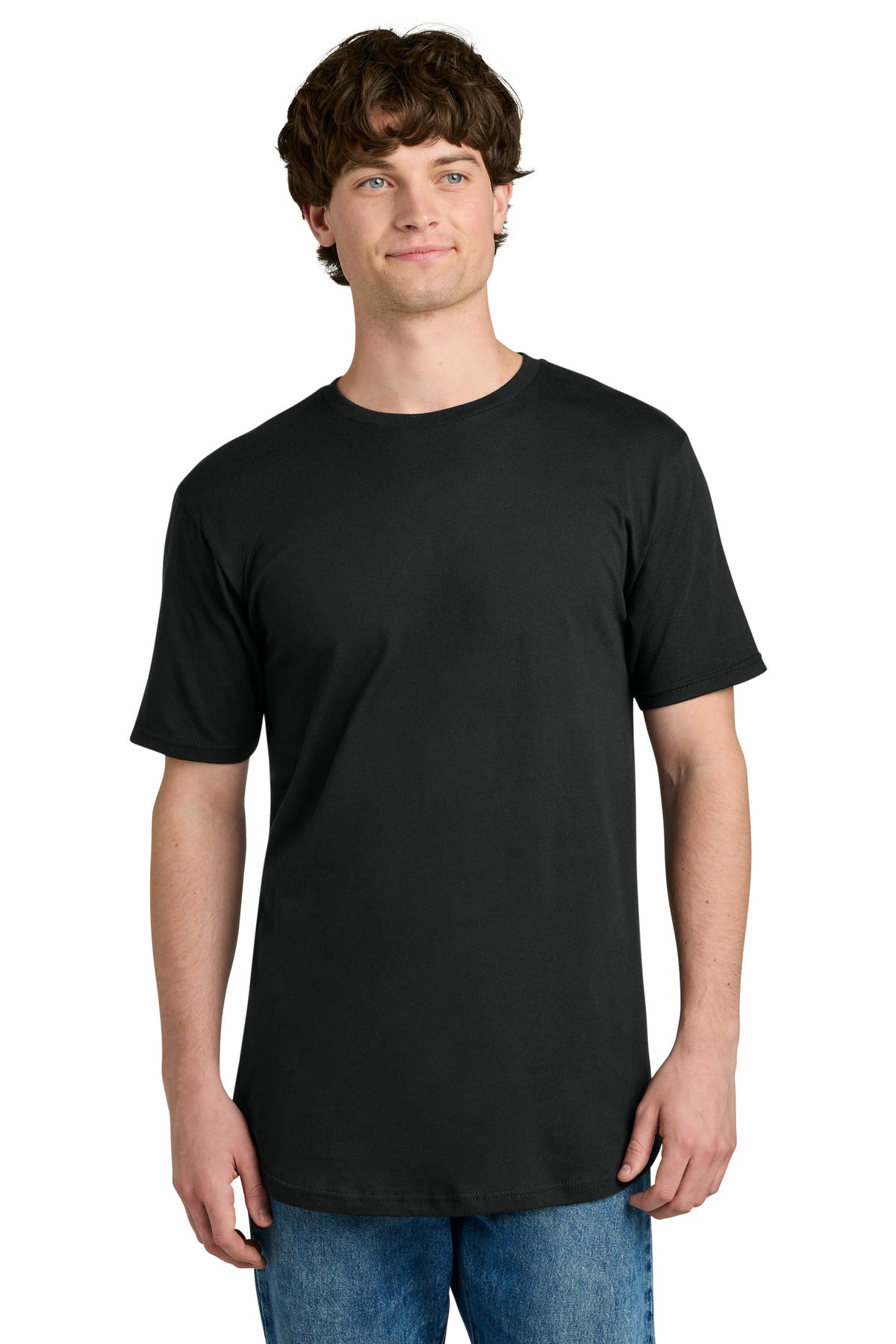 Next Level Apparel® Cotton Long Body Tee NL3602 - Black - 2XL