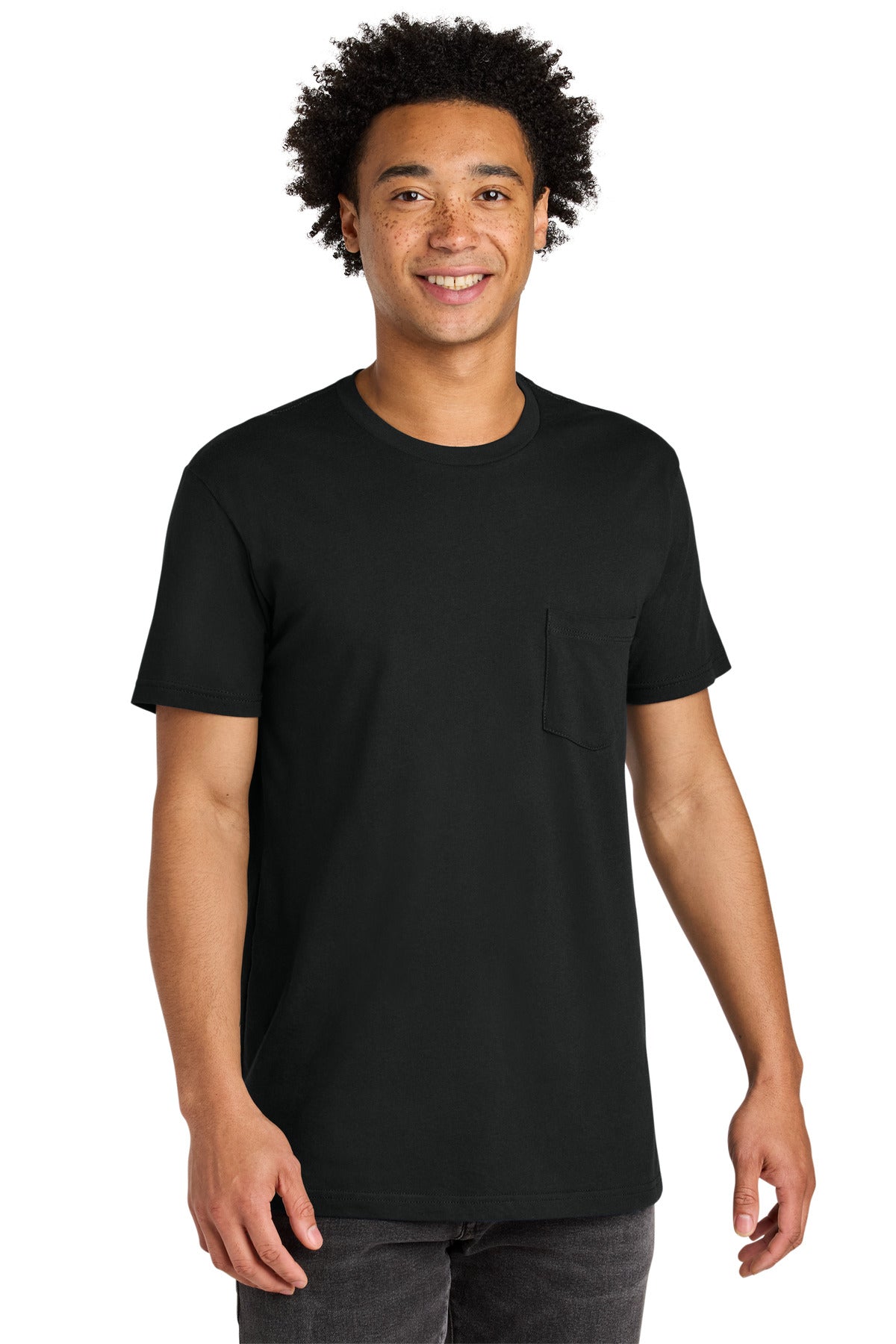 Next Level Apparel® Cotton Pocket Tee NL3605 - Black - 2XL