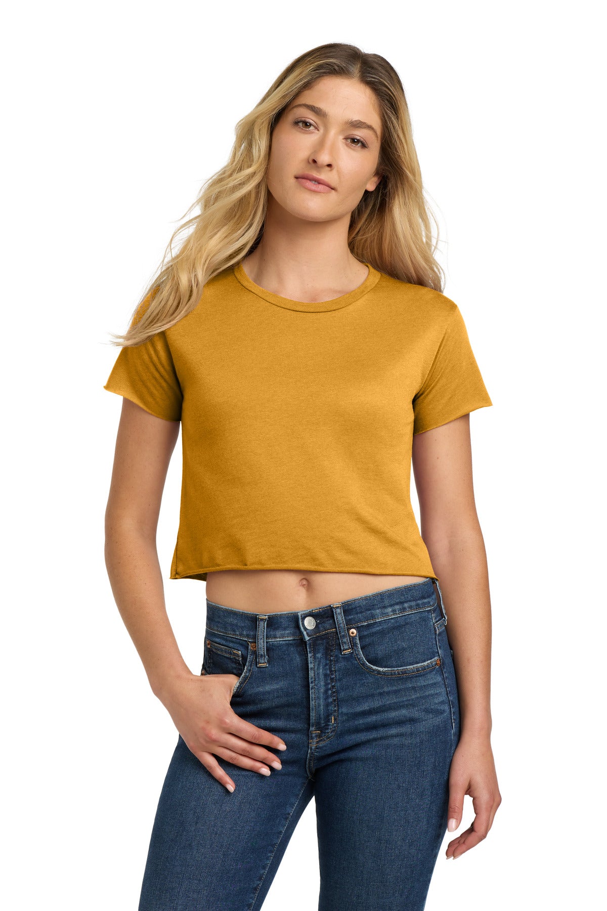 Next Level Apparel®  Women's Festival Cali Crop Tee. NL5080 - Antique Gold - 2XL