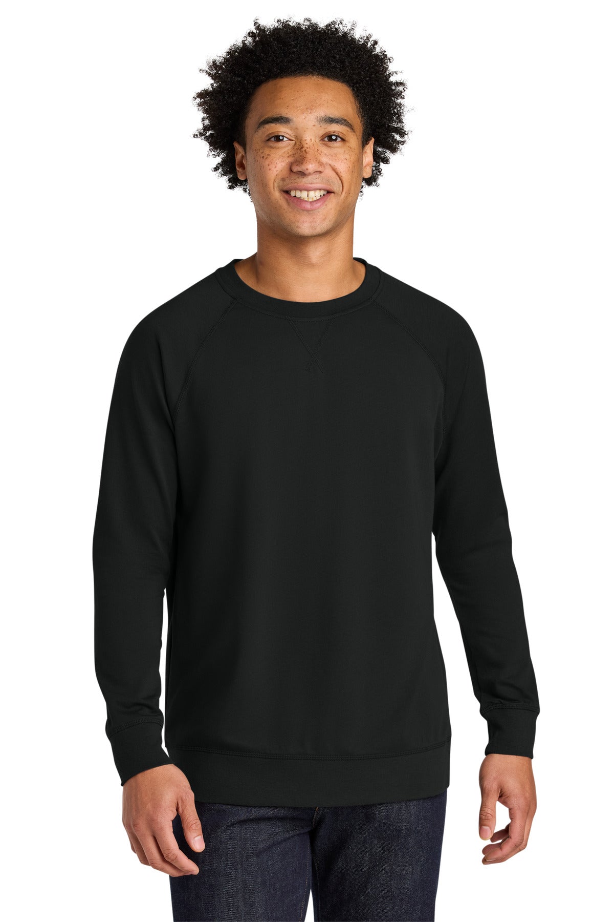 Next Level Apparel® Laguna Raglan Sweatshirt NL9000 - Black - 2XL