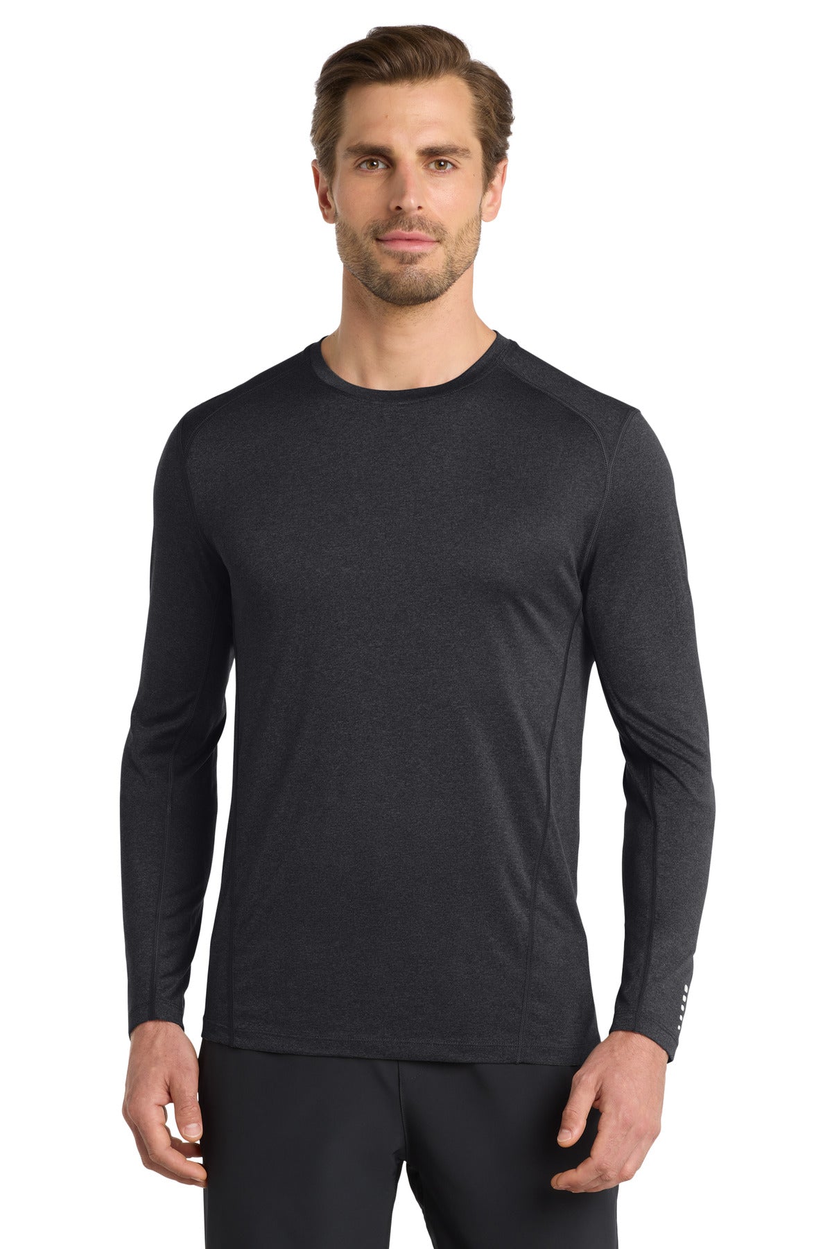 OGIO® Long Sleeve Pulse Crew. OE321 - Blacktop - 2XL