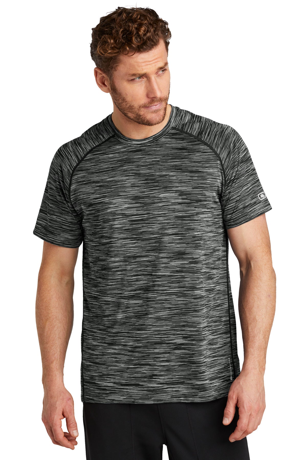 OGIO ® Verge Crew. OE326 - Blacktop Space Dye - 2XL